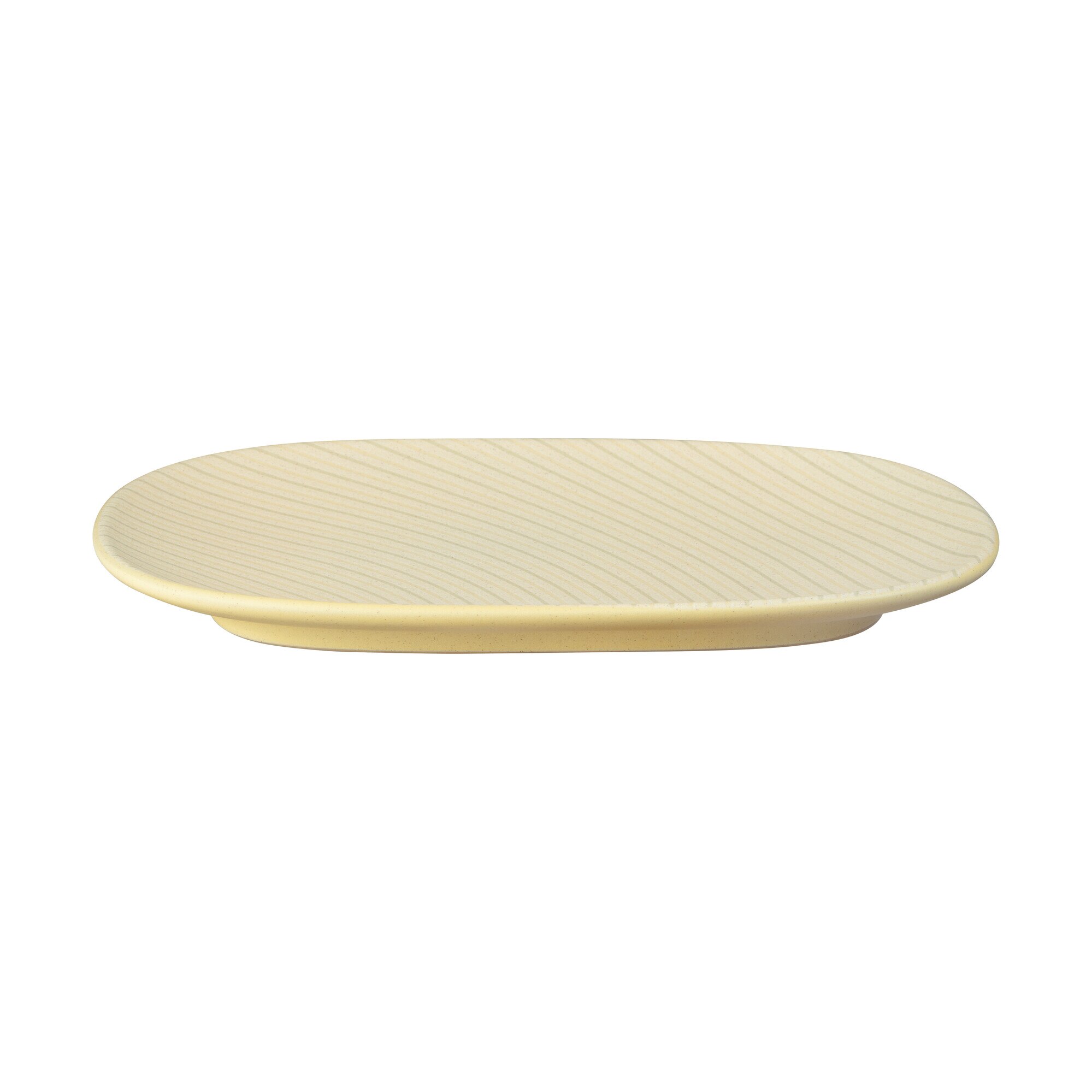 Product photograph of Impression Mustard Accent Medium Oblong Platter Seconds from Denby Retail Ltd